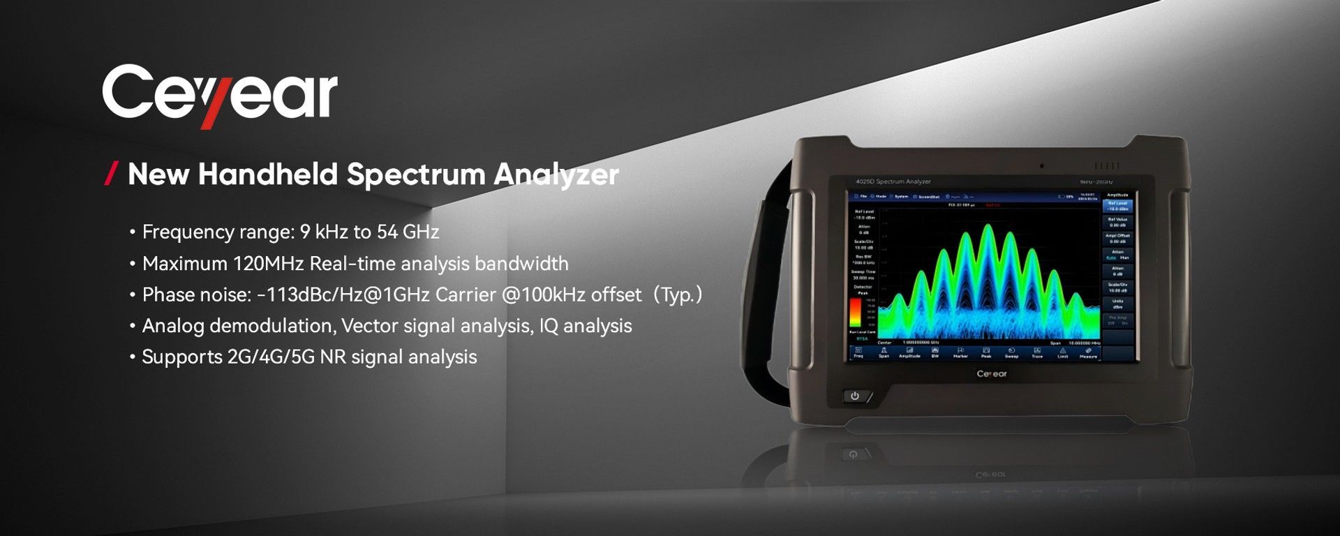 SEA Ceyear Europe - New Handheld Spectrum Analyzer 4025 Series